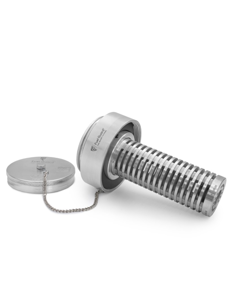 Fuel Guard FG-001 Ø120 İş Makinası Yakıt Boğazı Güvenlik Kilidi – Alüminyum Anti-Sifon Yakıt Koruma Aparatı