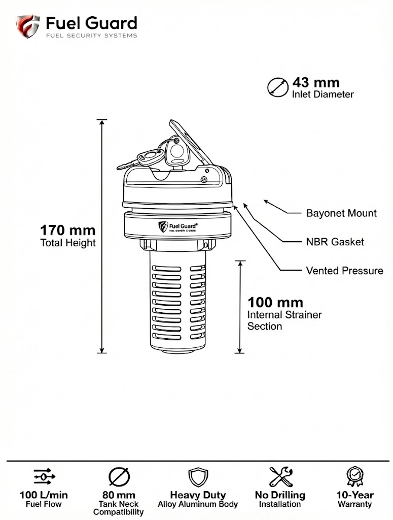 FG-80/2.ST.160 (Password-Protected Fuel Extraction System) Technical Detail - FuelGuard