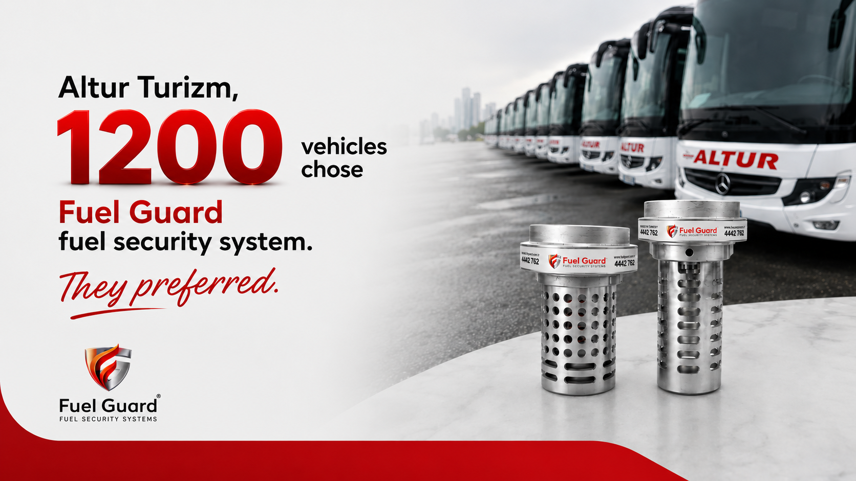 ALTUR TURİZM PREFERRED FUEL SECURITY SYSTEMS FOR ITS FLEET OF 1200 VEHICLES