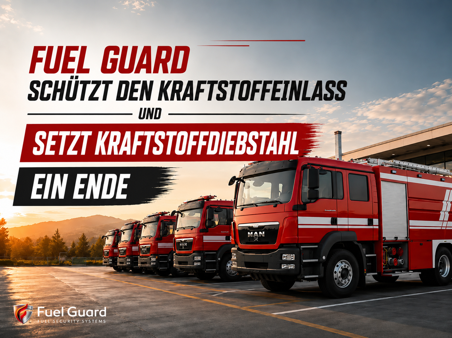 Dieseltank-Sicherheit für Katastrophenschutz-, Feuerwehr- und Einsatzfahrzeuge