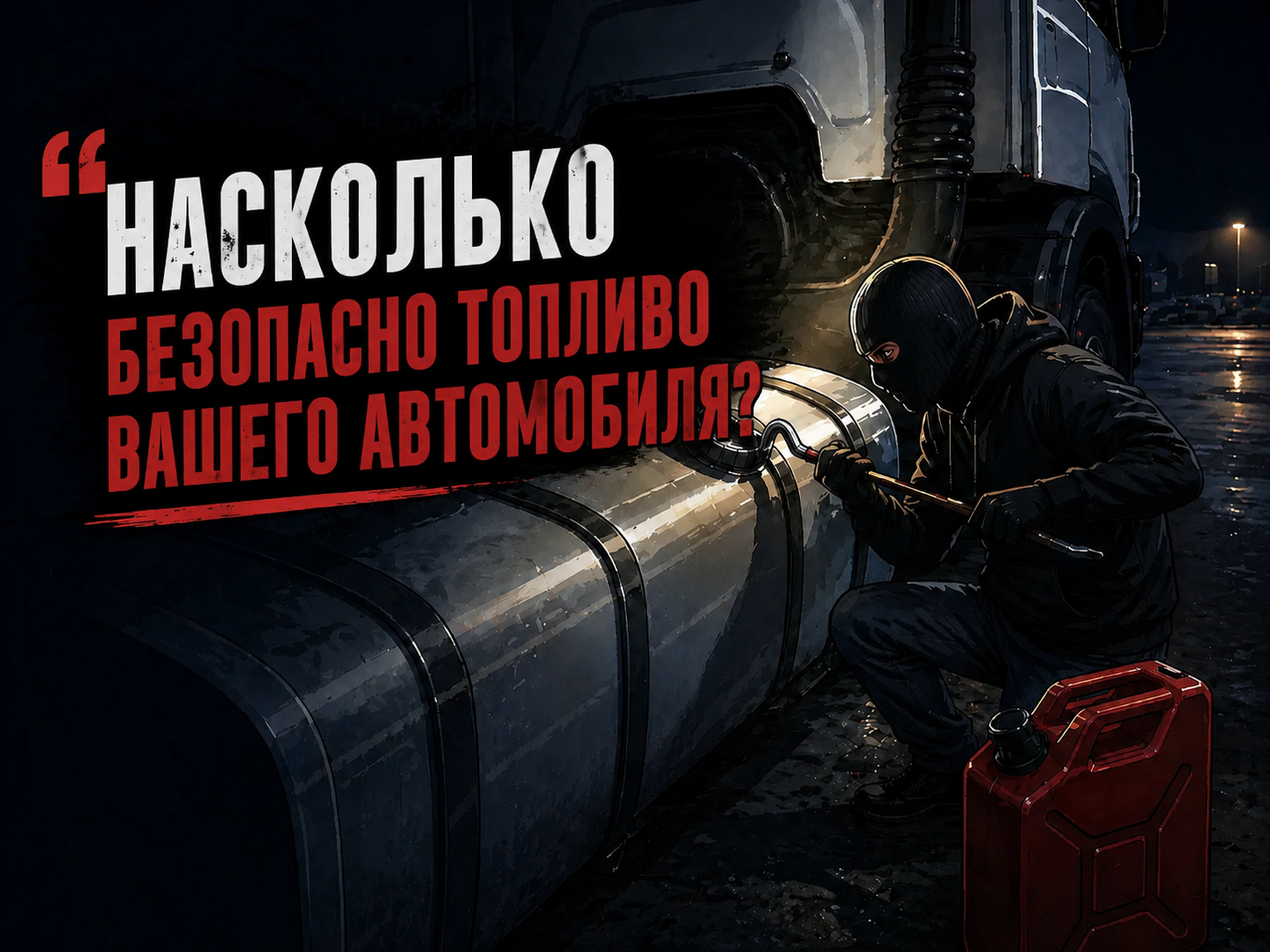 Насколько защищён топливный бак вашего грузовика и тягача?