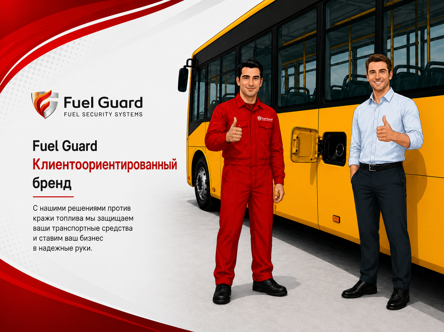 Fuel Guard <br> ставит удовлетворённость клиентов в приоритет и тщательно управляет всеми процессами от продажи до установки