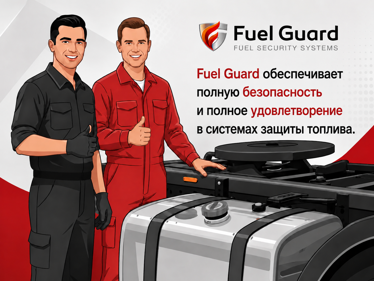 Fuel Guard ставит удовлетворенность клиентов на первое место и обеспечивает надежный сервис на каждом этапе