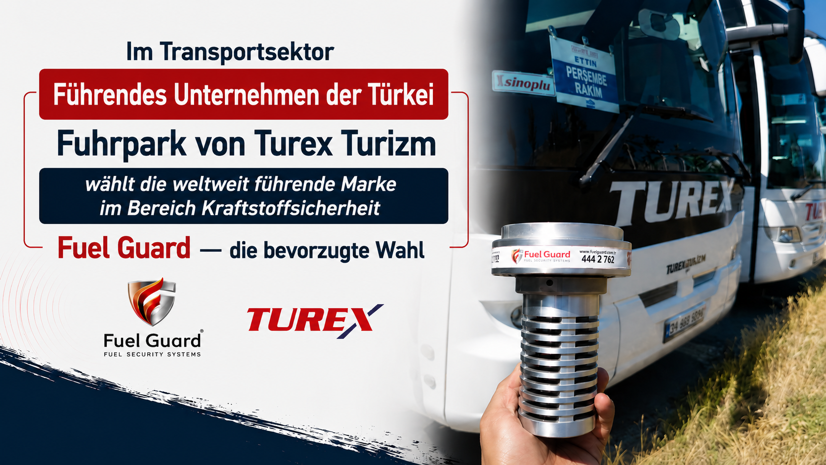 Turex Tourism hat sich für die Fuel Guard Kraftstofftank-Schutzsysteme zum Schutz seiner in der Region Thrakien eingesetzten Fahrzeugflotte entschieden.